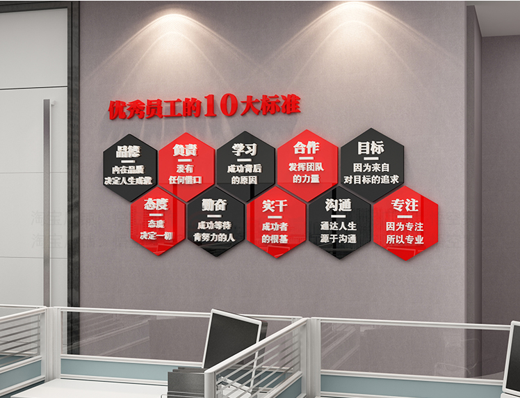 企业办公室文化墙