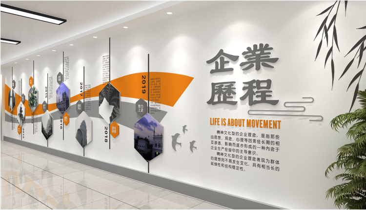 企业文化墙效果图